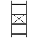 vidaXL Könyvespolc Fekete tölgy 56 x 34 x 133,5 cm Faanyag