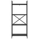 vidaXL Könyvespolc Fekete tölgy 56 x 34 x 133,5 cm Faanyag