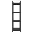 vidaXL Könyvespolc Fekete tölgy 56 x 34 x 133,5 cm Faanyag