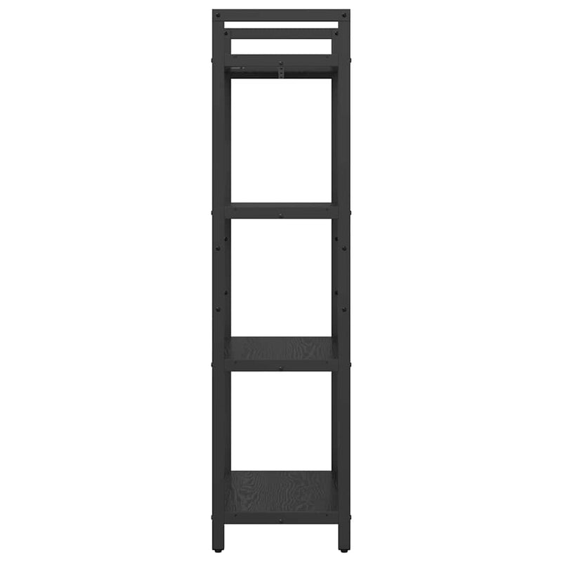 vidaXL Könyvespolc Fekete tölgy 56 x 34 x 133,5 cm Faanyag