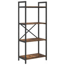 vidaXL Könyvespolc Füstölt tölgy 56 x 34 x 133,5 cm Faanyag
