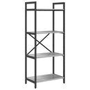 vidaXL Könyvespolc Szürke Sonoma 56 x 34 x 133,5 cm Faanyag
