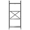 vidaXL Könyvespolc Szürke Sonoma 56 x 34 x 133,5 cm Faanyag