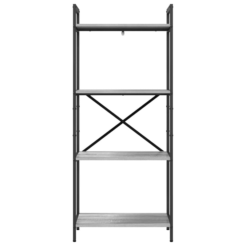 vidaXL Könyvespolc Szürke Sonoma 56 x 34 x 133,5 cm Faanyag