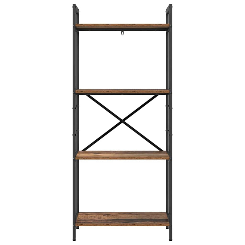 vidaXL Könyvespolc Öreg fa 56 x 34 x 133,5 cm Faanyag