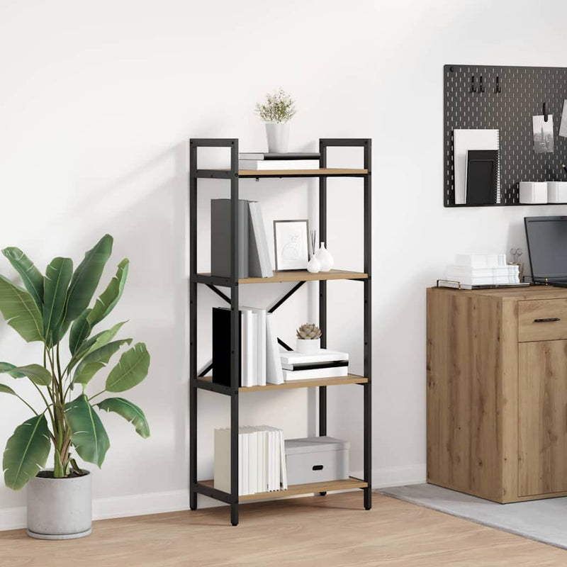 vidaXL Könyvespolc Artisan tölgy 56 x 34 x 133,5 cm Faanyag