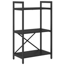 vidaXL Könyvespolc Fekete tölgy 56 x 34 x 96 cm Faanyag