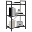 vidaXL Könyvespolc Fekete tölgy 56 x 34 x 96 cm Faanyag