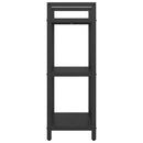 vidaXL Könyvespolc Fekete tölgy 56 x 34 x 96 cm Faanyag