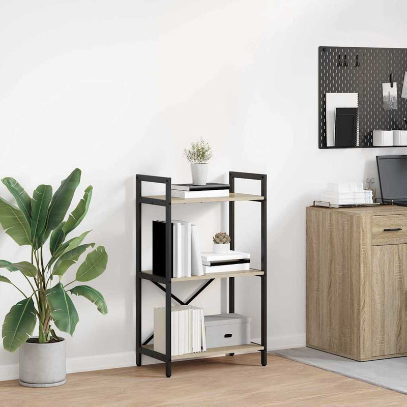 vidaXL Könyvespolc Sonoma tölgy 56 x 34 x 96 cm Faanyag