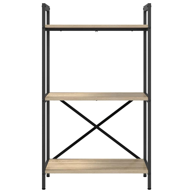 vidaXL Könyvespolc Sonoma tölgy 56 x 34 x 96 cm Faanyag