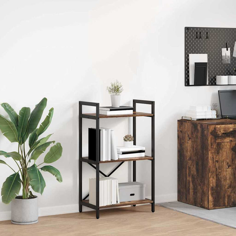 vidaXL Könyvespolc Füstölt tölgy 56 x 34 x 96 cm Faanyag