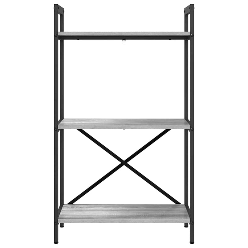 vidaXL Könyvespolc Szürke Sonoma 56 x 34 x 96 cm Faanyag