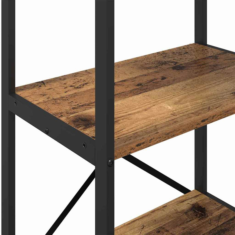 vidaXL Könyvespolc Öreg fa 56 x 34 x 96 cm Faanyag