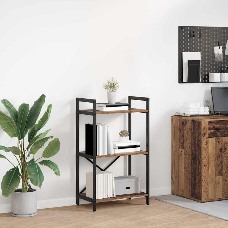 vidaXL Könyvespolc Öreg fa 56 x 34 x 96 cm Faanyag