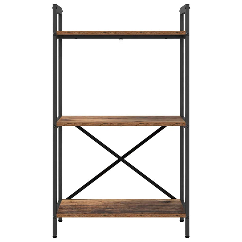 vidaXL Könyvespolc Öreg fa 56 x 34 x 96 cm Faanyag