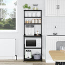 vidaXL Konyhai polc Fekete tölgy 60 x 40 x 168 cm Faanyag