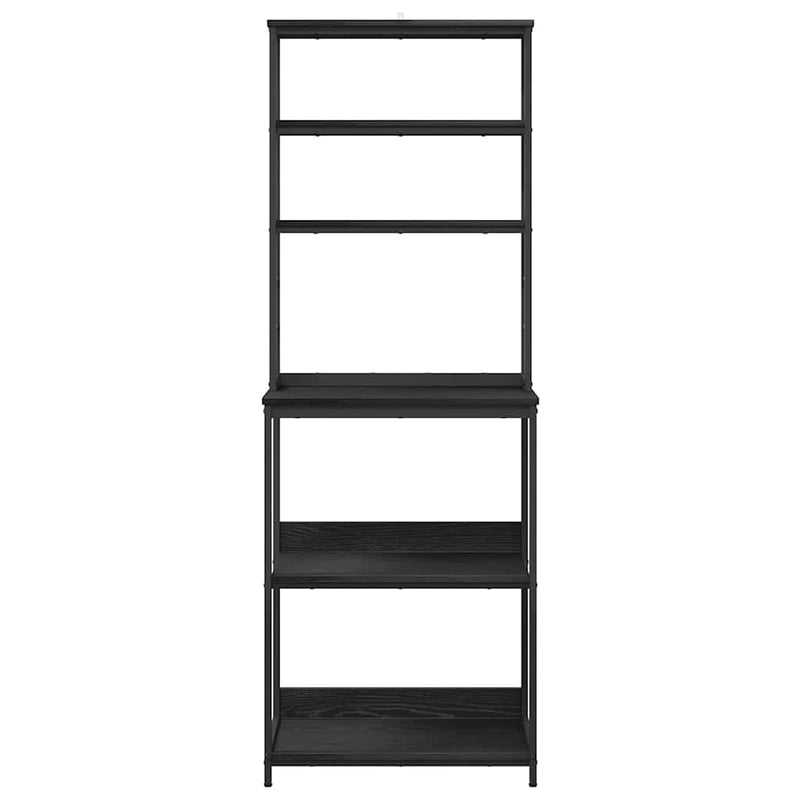 vidaXL Konyhai polc Fekete tölgy 60 x 40 x 168 cm Faanyag