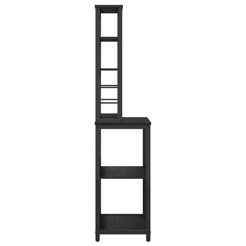 vidaXL Konyhai polc Fekete tölgy 60 x 40 x 168 cm Faanyag