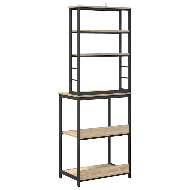 vidaXL Konyhai polc Sonoma tölgy 60 x 40 x 168 cm Faanyag