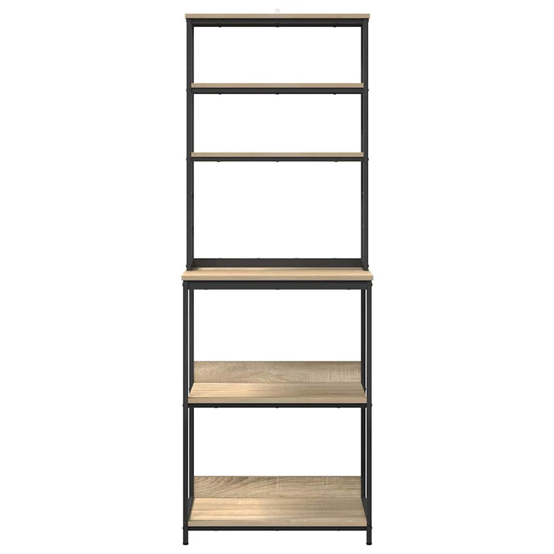 vidaXL Konyhai polc Sonoma tölgy 60 x 40 x 168 cm Faanyag