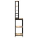 vidaXL Konyhai polc Sonoma tölgy 60 x 40 x 168 cm Faanyag