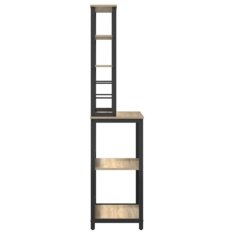 vidaXL Konyhai polc Sonoma tölgy 60 x 40 x 168 cm Faanyag