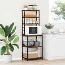 vidaXL Konyhai polc Füstölt tölgy 60 x 40 x 168 cm Faanyag