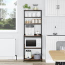 vidaXL Konyhai polc Füstölt tölgy 60 x 40 x 168 cm Faanyag