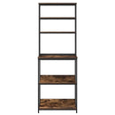 vidaXL Konyhai polc Füstölt tölgy 60 x 40 x 168 cm Faanyag