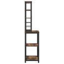 vidaXL Konyhai polc Füstölt tölgy 60 x 40 x 168 cm Faanyag