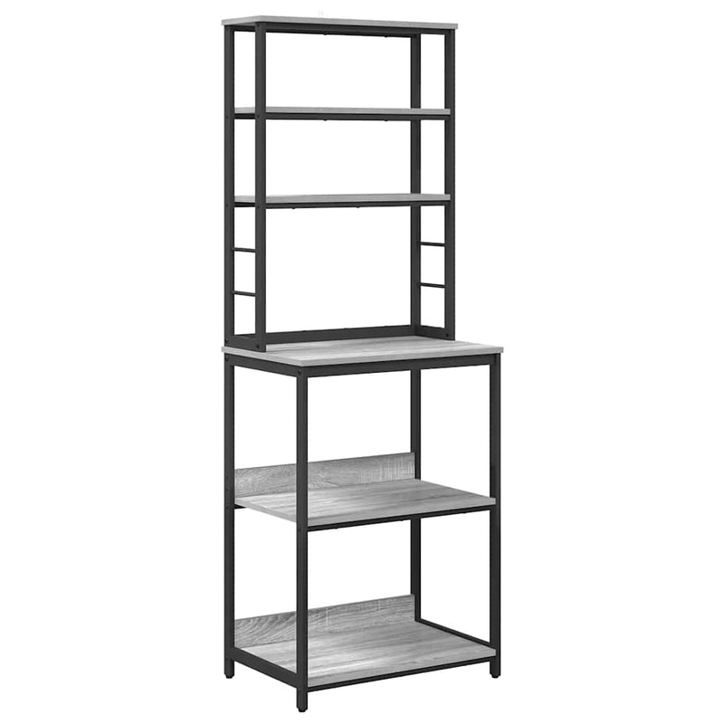 vidaXL Konyhai polc Szürke Sonoma 60 x 40 x 168 cm Faanyag