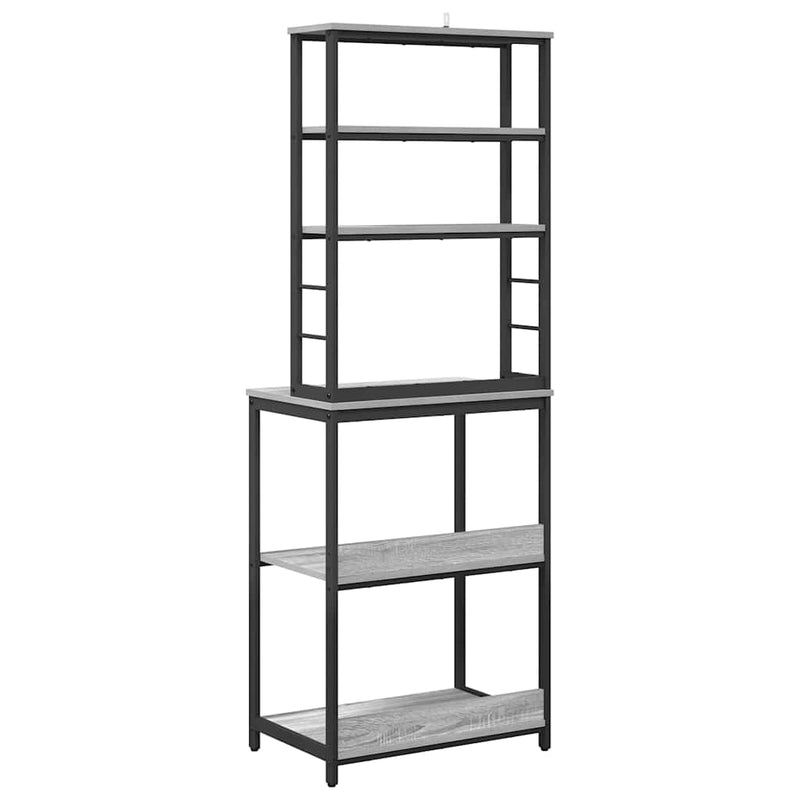 vidaXL Konyhai polc Szürke Sonoma 60 x 40 x 168 cm Faanyag