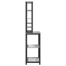 vidaXL Konyhai polc Szürke Sonoma 60 x 40 x 168 cm Faanyag