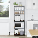 vidaXL Konyhai polc Öreg fa 60 x 40 x 168 cm Faanyag