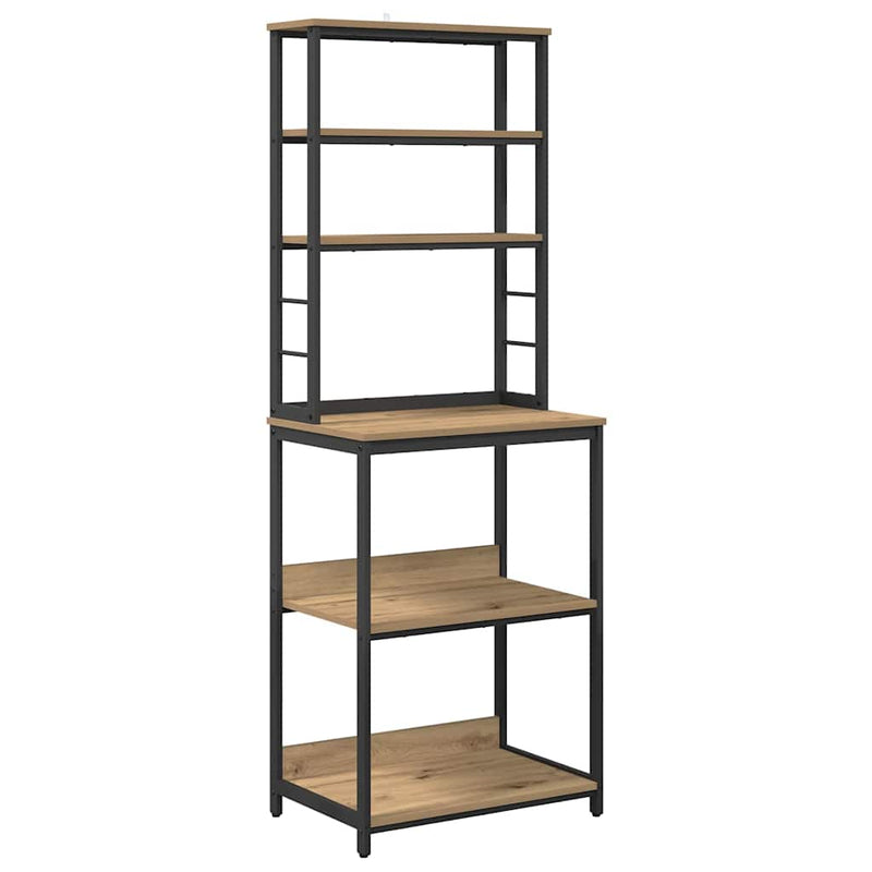 vidaXL Konyhai polc Artisan tölgy 60 x 40 x 168 cm Faanyag