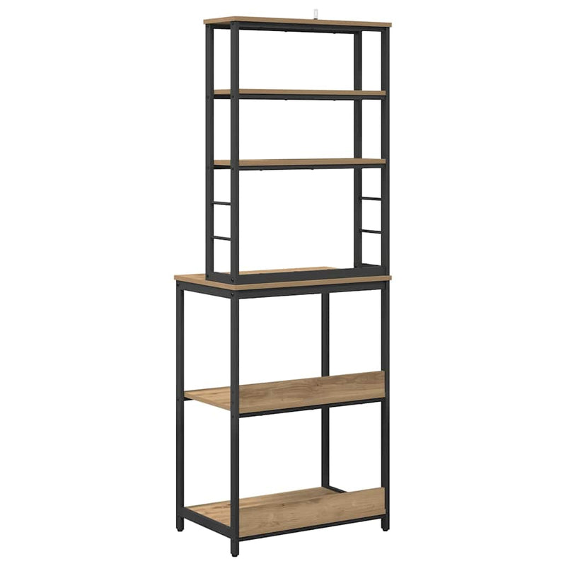 vidaXL Konyhai polc Artisan tölgy 60 x 40 x 168 cm Faanyag