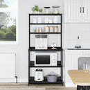 vidaXL Konyhai polc Fekete tölgy 80 x 40 x 168 cm Faanyag