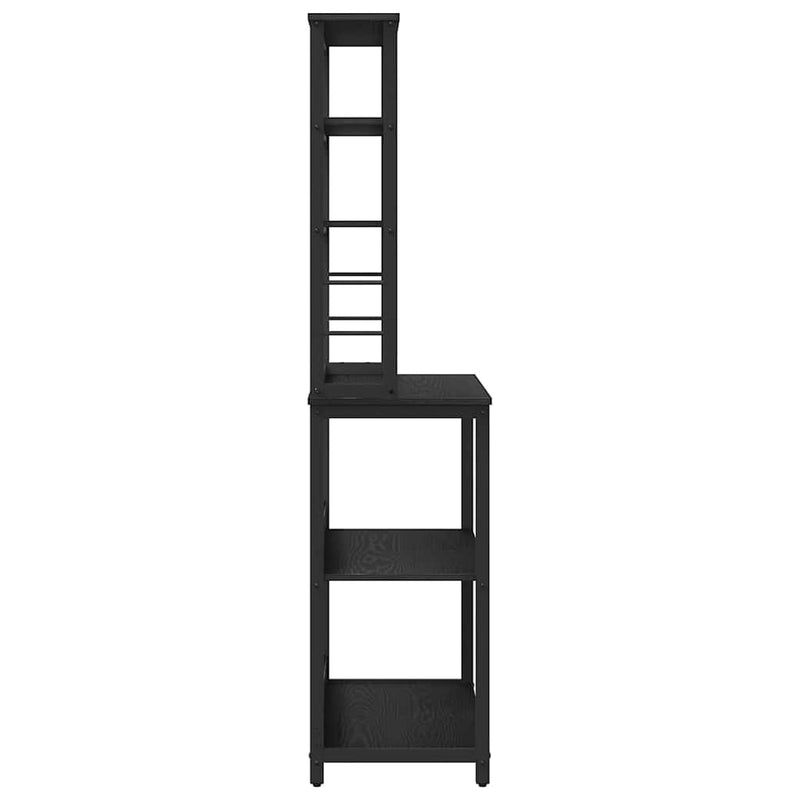 vidaXL Konyhai polc Fekete tölgy 80 x 40 x 168 cm Faanyag