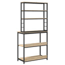 vidaXL Konyhai polc Sonoma tölgy 80 x 40 x 168 cm Faanyag