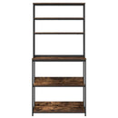 vidaXL Konyhai polc Füstölt tölgy 80 x 40 x 168 cm Faanyag