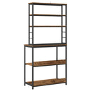 vidaXL Konyhai polc Öreg fa 80 x 40 x 168 cm Faanyag