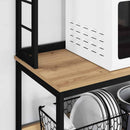 vidaXL Konyhai polc Artisan tölgy 80 x 40 x 168 cm Faanyag