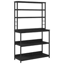 vidaXL Konyhai polc Fekete tölgy 100 x 40 x 168 cm Faanyag