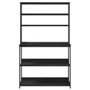 vidaXL Konyhai polc Fekete tölgy 100 x 40 x 168 cm Faanyag