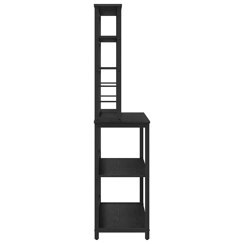 vidaXL Konyhai polc Fekete tölgy 100 x 40 x 168 cm Faanyag