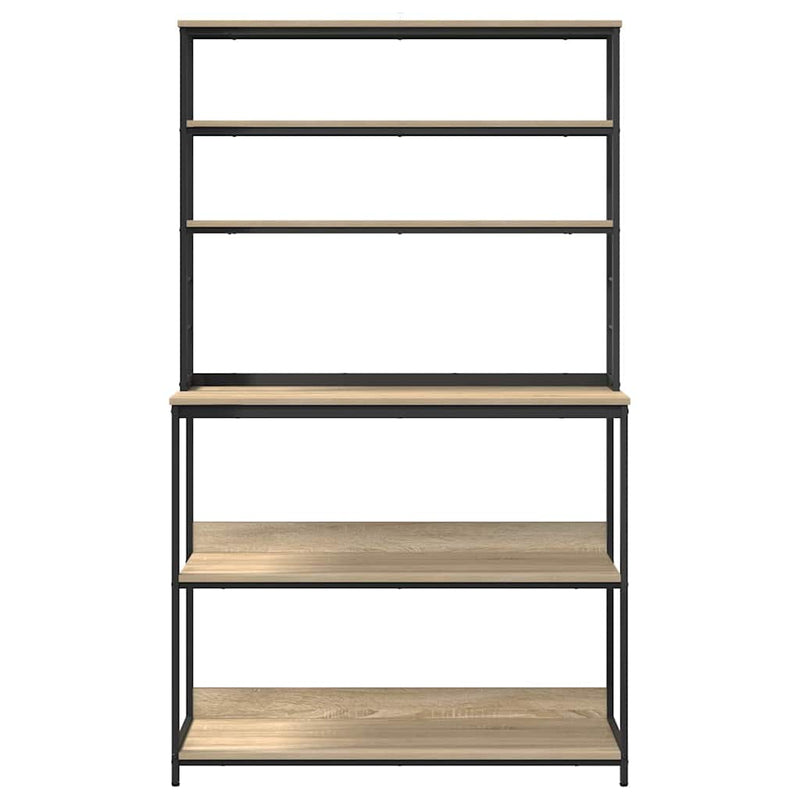 vidaXL Konyhai polc Sonoma tölgy 100 x 40 x 168 cm Faanyag