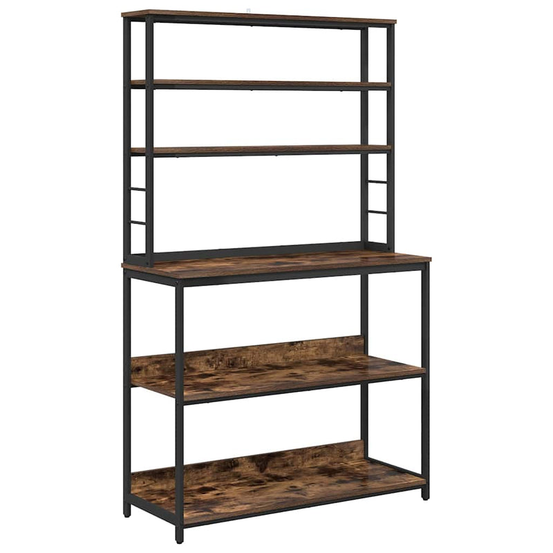 vidaXL Konyhai polc Füstölt tölgy 100 x 40 x 168 cm Faanyag