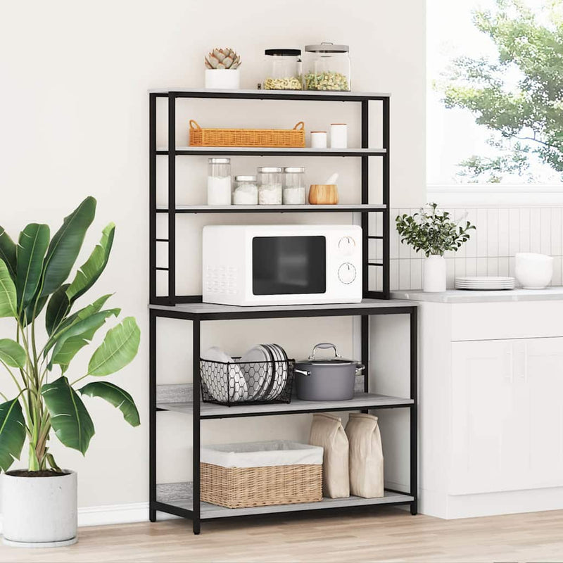 vidaXL Konyhai polc Szürke Sonoma 100 x 40 x 168 cm Faanyag