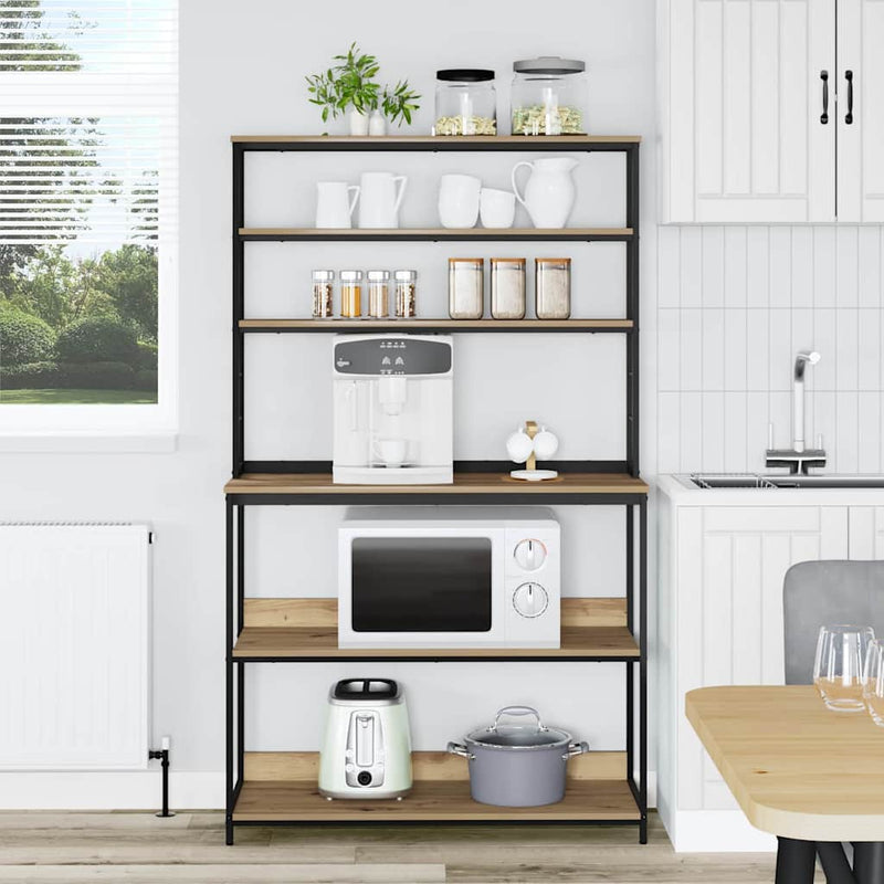 vidaXL Konyhai polc Artisan tölgy 100 x 40 x 168 cm Faanyag